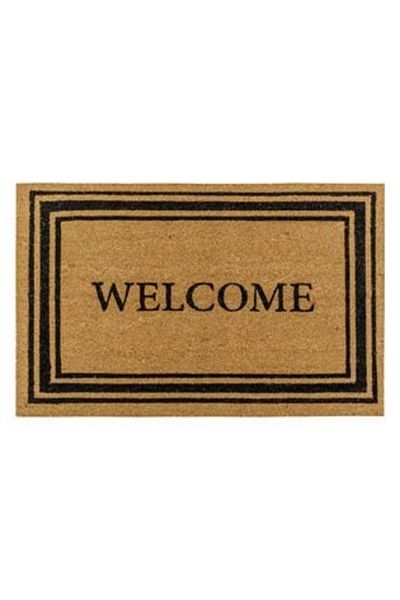 Jumbo Entrance Mat of Color with Embossed Message & Message 'Home', 90 x 60 cm