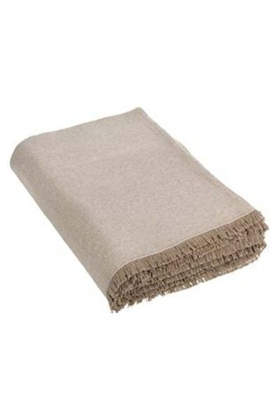 Jumbo Decorative Beige Cotton Cover for Three-Seater Sofa 280 x 170 cm