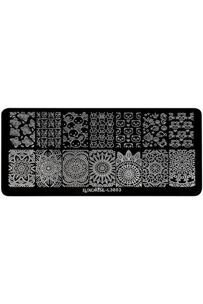 LUXORISE Placă metalică pentru ștampilarea unghiilor, Retro Revolution