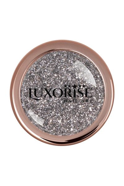 LUXORISE Pigment de unghii Diamond LUXORISE, strălucire miezul nopții