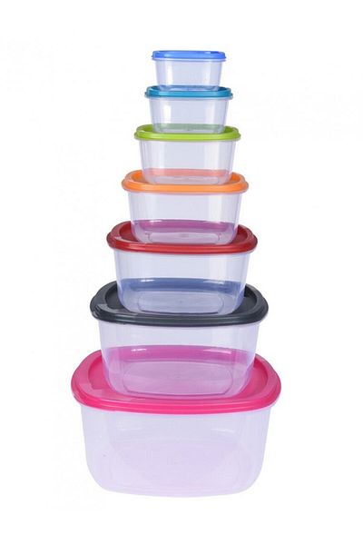Excellent Food container COLORS set of 7 pieces