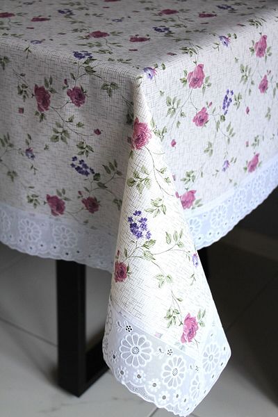 DDHOME 120X150 Floor Non-Slip Erasable Oilcloth Table Cloth Pinkrose