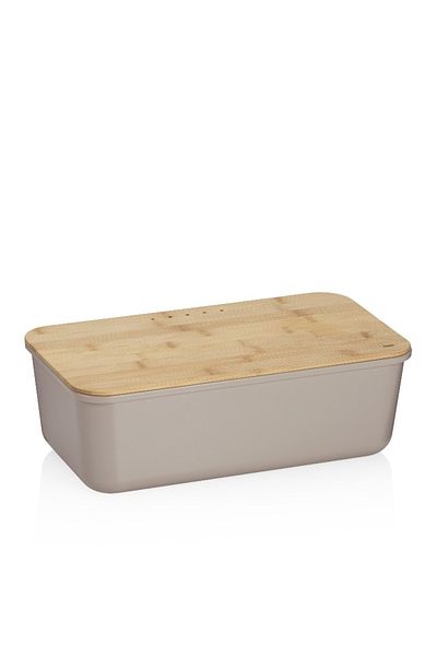 KELA Keck Lang Aparte light grey plastic bread box