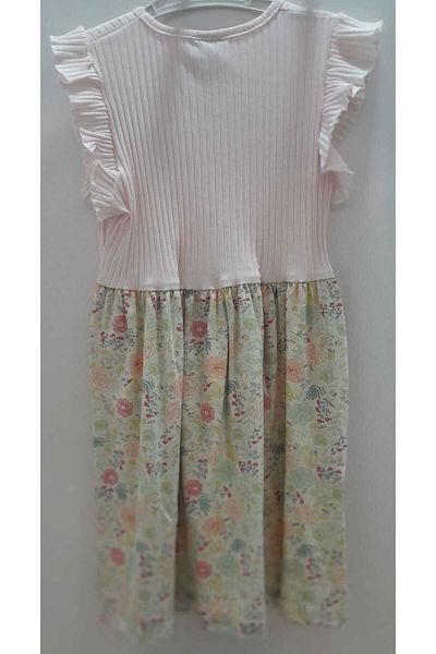 VOL Summer Robes with Buttons and Patterned Dress