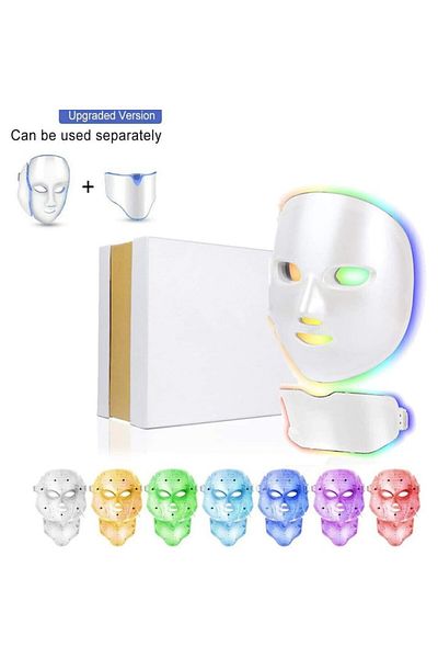 OEM Mască de terapie cu lumină, creșterea colagenului, funcție de microcurent reglabilă, fără UV, pentru față și față