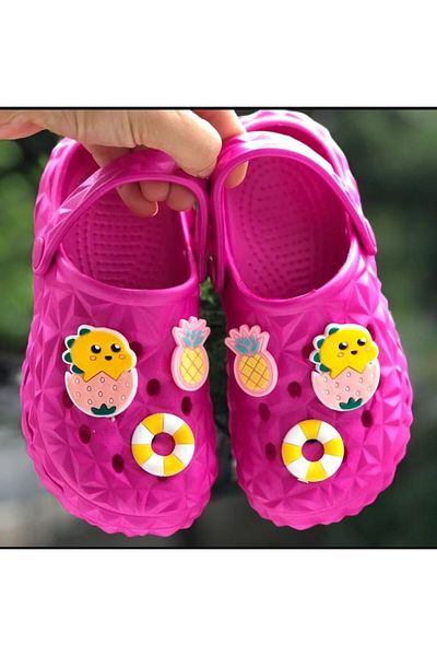 Pandalina Girl Child Sandals Non-Slip Sole Sandals Kindergarten Nursery Sea and Pool Sandals