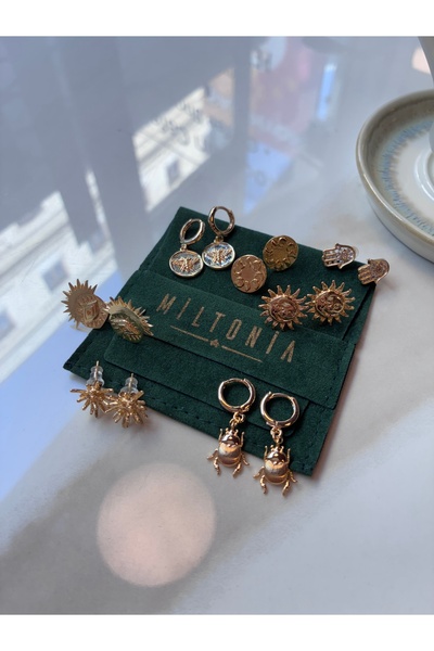 Miltonia Ayın Döngüleri Tasarım Küpe