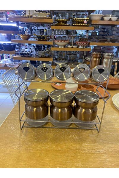 Kosova 8'Lİ STANDLI BAKIR BAHARAT/KAVANOZ