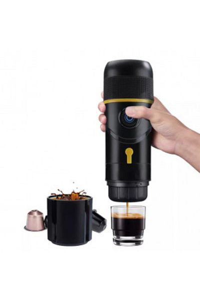 OEM Espressor portabil Bluexpresso Auto Capsule, 15 bar, 12 V, negru