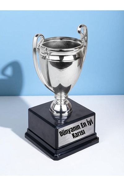 lili hediyelik World's Best Wife Printed Award Achievement 23cm Championship Trophy Gift