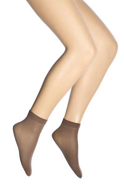 Dore Women's Mink Color Micro 40 Medium Thick Foam Socket Socks 3-Piece