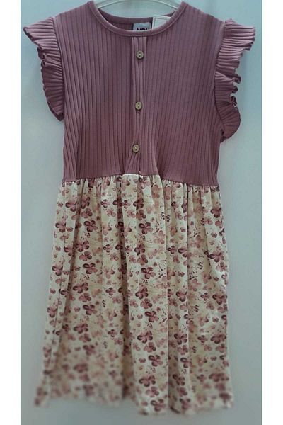 VOL Summer Robes with Buttons and Patterned Dress