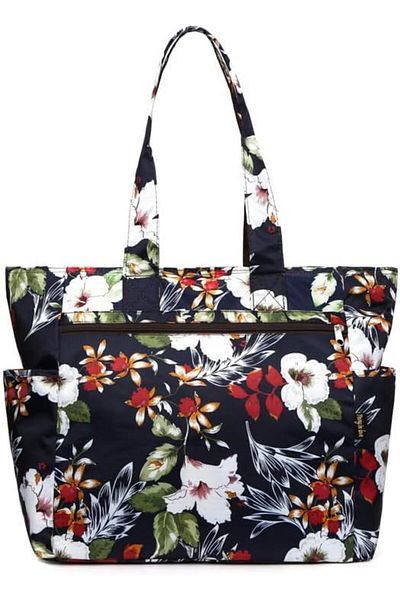 Generic Tote Bag for Women, Water Resistant Flower Pattern Women Work Tote Bag Large Capacity Shoulder Bag (