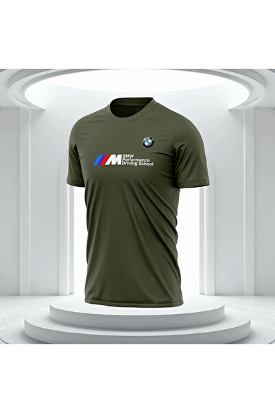 Bulvar Lee Ανδρικό μπλουζάκι από βαμβάκι Bmw με λαιμόκοψη