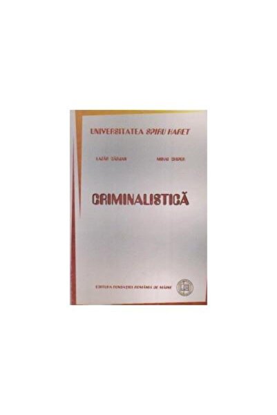 Editura Fundatia Romania de Maine Criminalistica, Mihai Chiper