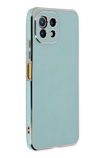 NewFace حافظة هاتف Xiaomi MI 11 Lite من السيليكون Volet - أخضر فاتح ALSAT