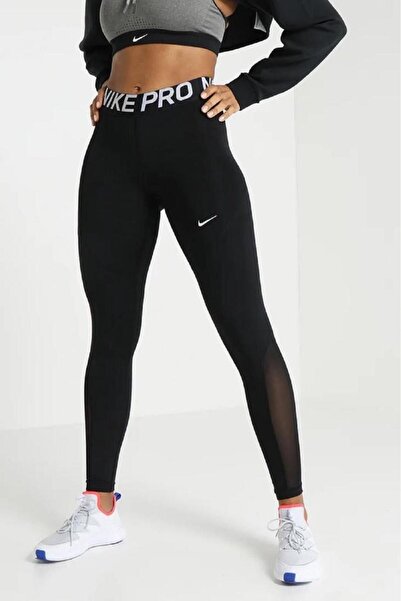 Nike Pro Tigh Fit Full Length Normal bel Toparlayıcı Siyah Kadın Tayt