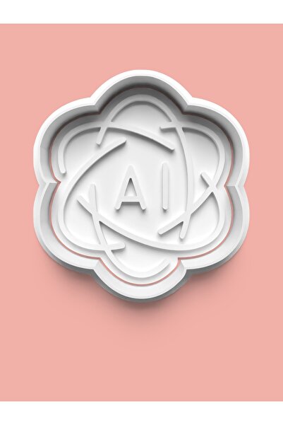 AKTASTORE قالب بسكويت ذو طابع الذكاء الاصطناعي وقالب عجينة السكر