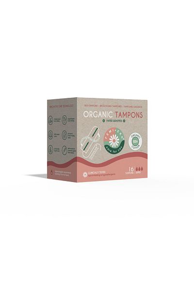 FemiEko Tampoane din bumbac Femieko, 100% compostabil & biodegradabil, fara plastic, parfum sau clor