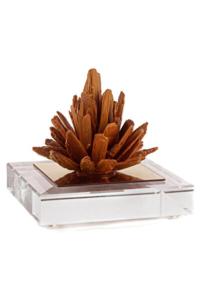 Desi Concept Net Amber Tree - Cam Kaideli Dekoratif Ağaç Obje 8x8x10 cm