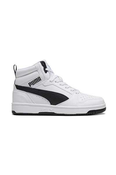 Puma Puma Rebound V6 Mid Jr Young Casual Shoes 39383102 White