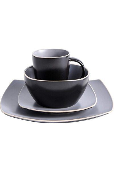 Gibson 16-Piece Elite Soho Lounge Dual Tone Dinnerware Set