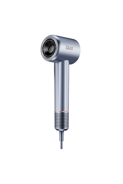 iHunt Uscător de păr PowerSonic Dry, fără perii, Ion Glide, 110000 rpm, 1600W, argintiu