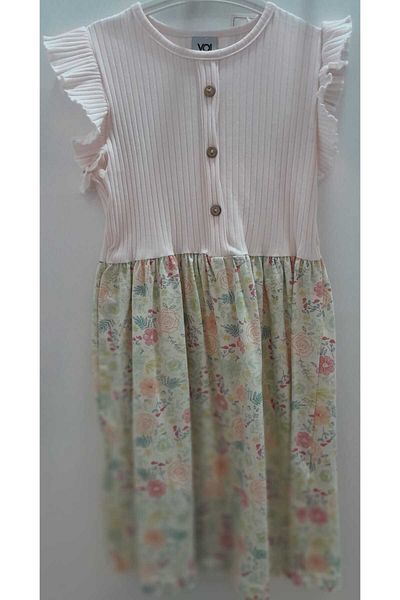 VOL Summer Robes with Buttons and Patterned Dress