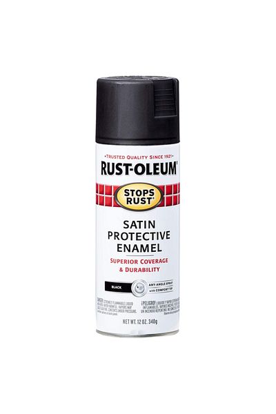Rustoleum Stops Rust Satin Protective Enamel Spray Paint 12 oz
