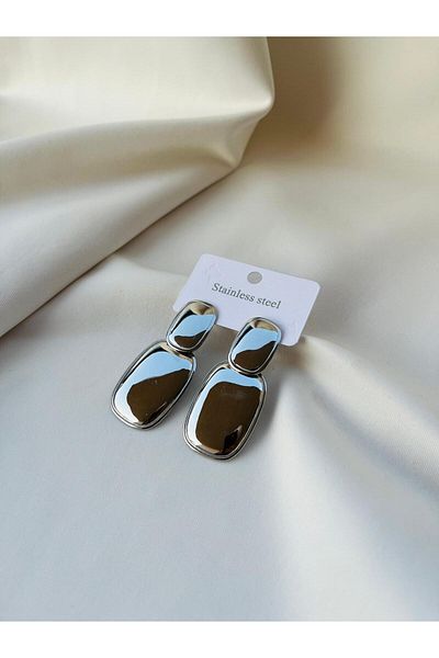 ESDE Stylish Design Steel Earrings with Dangle