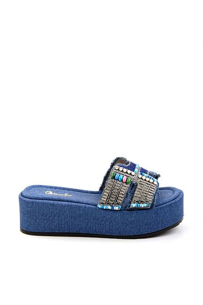 Bambi Denim Blue Women's Slippers K04823120987