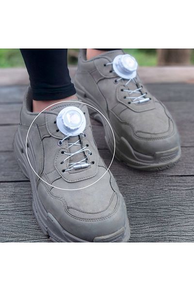 Rebuwo White Smart Shoelaces – Sports and Daily Use with Automatic Tightening System
