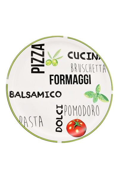 Alpina Pizza plate 31 cm green edge