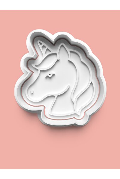 AKTASTORE قالب بسكويت على شكل وحيد القرن وقالب عجينة السكر