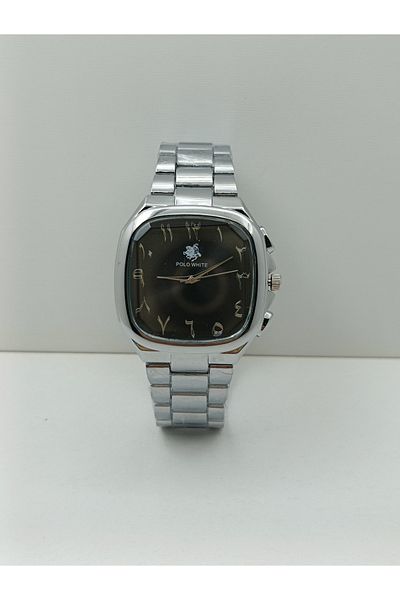 PW POLO WHITE Arabic Numeral Men's Wristwatch