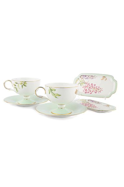 Mikasa Moor Happily 6 Piece 2 Teacup Set 220Cc