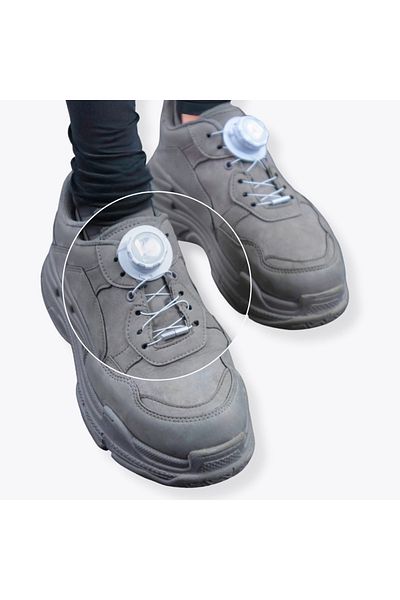 Rebuwo White Smart Shoelaces – Sports and Daily Use with Automatic Tightening System