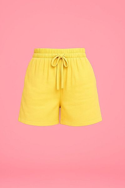 HAKKE Pantaloni scurți din muselină din bumbac 100% cu șireturi