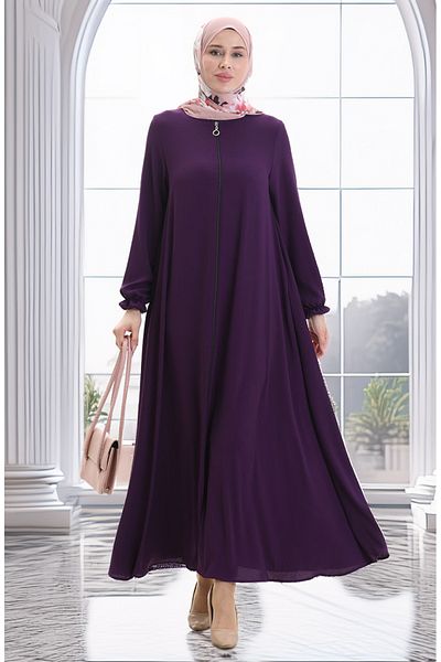 sefamerve Με φερμουάρ Mevlana Ferace 4106-06 Plum