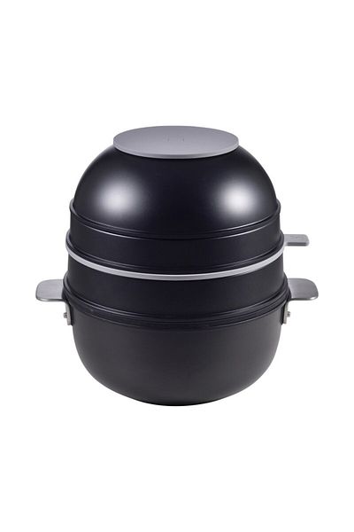 MasterPro SHARE PLAY Set of 10 non-stick cookware, black