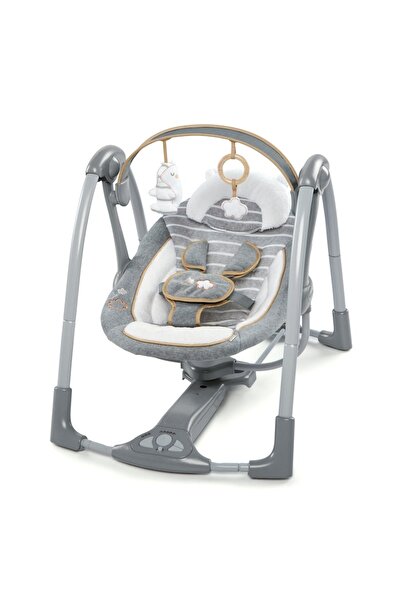 Ingenuity Преносима люлка Swing 'n Go ™   Бела Теди ™