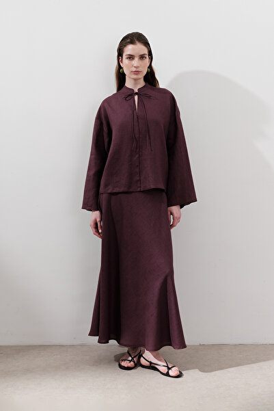 Manuka BLUZĂ DE LENJIERĂ MURDUM