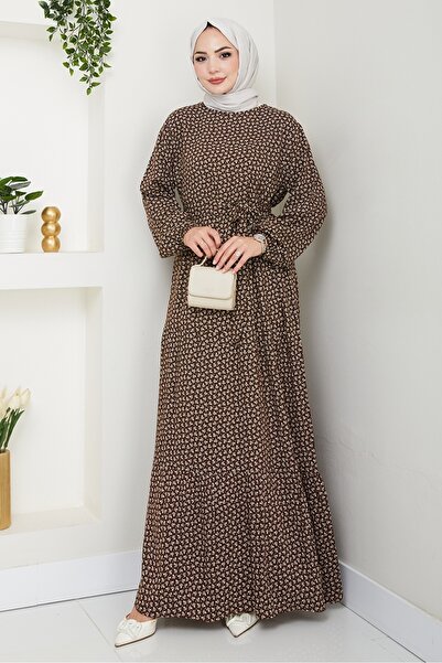 Bestenur Φόρεμα Lian Woven Viscose 1539 - Καφέ