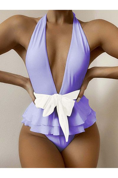 WildFashion One-piece swimsuit with bare back and wide neckline SW2533-112
