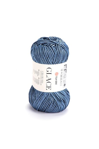 Yarnart Glace - Knitting Yarn Blue-7308