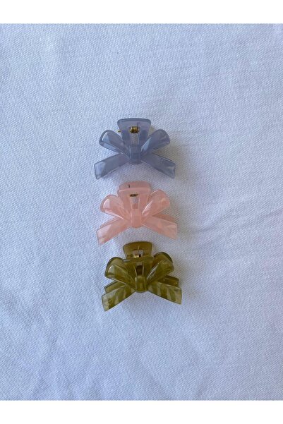 VAZIRADK مجموعة مشابك شعر على شكل فيونكة مكونة من 3 قطع