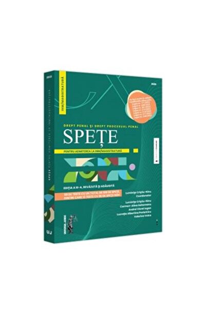 Editura Universul Juridic Spete pentru admiterea la INM/magistratura. Drept