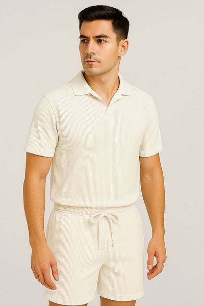 armicem “Cool & Clean: Men's Polo Neck + Shorts Set”
