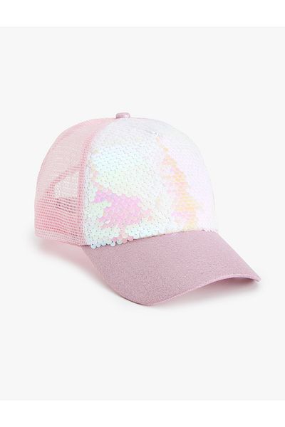 Koton Sequin Sequined Cap Hat