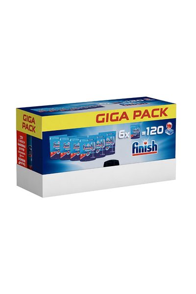 Finish All In 1 Regular Mega Promo 6x20pcs Dishwasher Tablets.